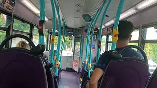 Ride on GoAhead London Metrobus SEN40 YX09FLW Enviro200 on Route 463 [upl. by Lirret402]