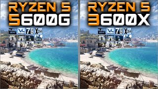 Ryzen 5 5600G vs Ryzen 5 3600X Benchmarks – 15 Tests 🔥 [upl. by Ennahgem]