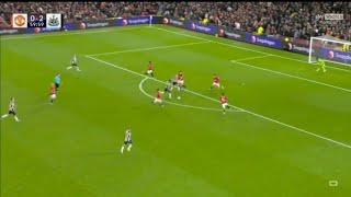 Joe Willock Goal HQ  Manchester United 03 Newcastle United  EFL Cup  1112023 [upl. by Rhetta]