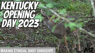 Kentucky DEER SEASON Opening Day 2023  Bow Hunting Taking an ETHICAL Shot [upl. by Ehtylb474]