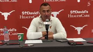 Texas football press conference Steve Sarkisian has pride for Arch Manning after Quinn Ewers injury [upl. by Yasui228]