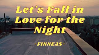 Lets Fall in Love for the Night by Finneas Karaoke version with backup vocal [upl. by Galanti]