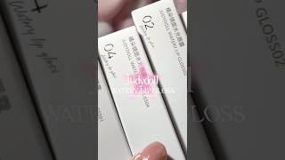 affordable  long lasting lip tint from judydoll watery lip gloss swatches cbeauty douyinmakeup [upl. by Tandi]