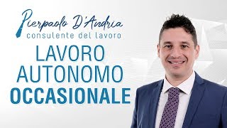 Il lavoro autonomo occasionale con ritenuta dacconto [upl. by Kohsa]