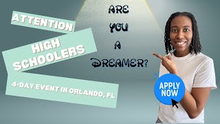 Disney Dreamers Academy Applications are open  High School Students [upl. by Tisbe81]