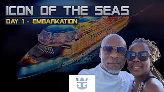 Icon of the Seas  Embarkation Day Vlog  Part 1 [upl. by Aicertal]