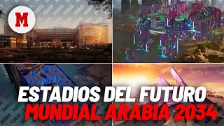 Los estadios del futuro que prepara Arabia para el Mundial 2034 joyas de la arquitectura I MARCA [upl. by Leimad]