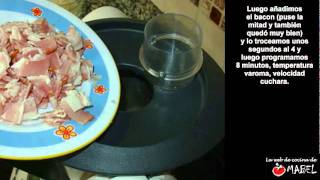 Salsa carbonara en thermomix  La web de cocina de Mabel [upl. by Linell847]