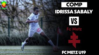 Idrissa Sabaly vs Metz U19  1 assist [upl. by Charlene]