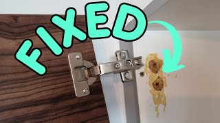 How to Fix Kitchen Cabinet Door Hinges Forever [upl. by Sato]