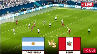 🔴Live Argentina vs Peru I World Cup Qualification CONMEBOL I Full Match Live 🔴 [upl. by Ferrick]