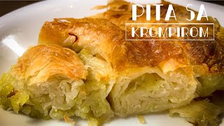 Pita sa Krompirom  Krompirusa na moj nacin  Potetoes Pie  CooKing Recepti [upl. by Vanhomrigh]