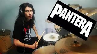 Pantera  The Underground In AmericaReprise Sandblasted Skin  Drum Cover [upl. by Monagan124]