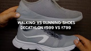 Decathlon Running Shoes  ₹799  Running vs Walking Shoes  The Desi Backpacker [upl. by Persons274]