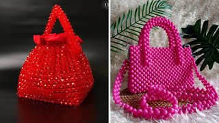 Latest Beaded Bags Designs How to Make Trending Beaded Bag  Beaded Bag Easy Tutorials  2022 [upl. by Berhley676]