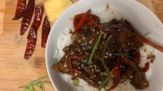 Spicy Szechwan beef recipe [upl. by Notlok]