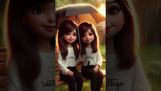 Sahithya and Nithya Comment your and your besties name [upl. by Onurb701]