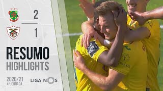 Highlights  Resumo Paços de Ferreira 21 Santa Clara Liga 2021 4 [upl. by Nolra]