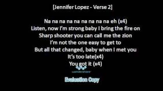 Jennifer Lopez Ft Lil Wayne  Im Into You  Lyrics Original Version [upl. by Kali]