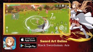 Sword Art Online Black Swordsman Ace MMORPG Gameplay Android iOS [upl. by Pond509]