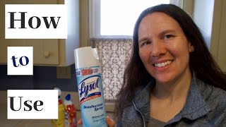 How to Use Lysol Disinfectant Spray [upl. by Ahsaekal409]