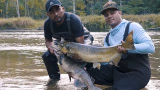 Pescando y Cocinando Salmones entre las Montañas [upl. by Sayers]