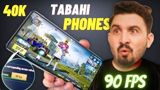 Top 5 Tabahi Gaming Phones for 90Fps amp 60Fps Pubg 🔥  April 2024 [upl. by Allx]