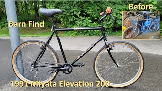 Barn Find early 90s Japanese Mountain Bike restoration  Starring a Miyata Elevation 200 [upl. by Anat92]