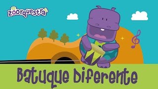 BATUQUE DIFERENTE ZOORQUESTRA Videoclipe Infantil [upl. by Rudin]