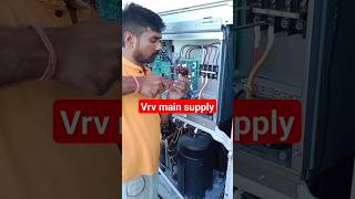 vrv main supplywire conectionmain supply connect out door vrv ac youtubeshorts [upl. by Roma]