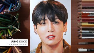 JUNGKOOK colorpencil drawing  Freedraw [upl. by Gayl691]