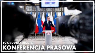 Konferencja prasowa marszałka Sejmu Szymona Hołowni [upl. by Lucrece]