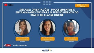 SISLAME Orientações e procedimentos para o preenchimento do diário de classe online [upl. by Atinehc136]