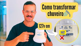 Como transformar chuveiro 127v em 220v Esquenta muito 🚿🔥🥵 [upl. by Onirefez]