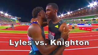 Noah Lyles and Erriyon Knighton  Mens 200m Race Round 12amp 3 [upl. by Einwahr]