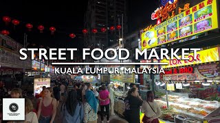 Walking Tour at Kuala Lumpurs Most Famous Street Food Market JALAN ALOR STREET  Malaysia [upl. by Arrais]