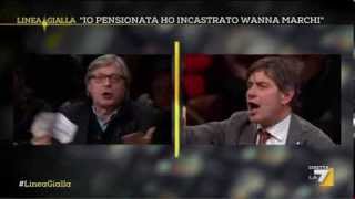 Linea Gialla  Sgarbi quotSe vai da Wanna Marchi sei un coglione tuquot [upl. by Clift836]