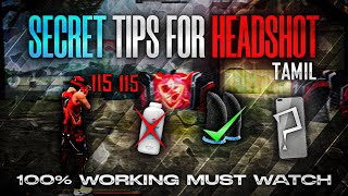 Free Fire Secret Setting  Screen smooth  Pointer Speed  New Headshot Trick  Tamil [upl. by Ybor498]