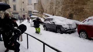 Montpellier sous la neige  2018 [upl. by Wane439]