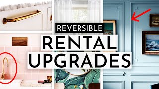 EASY amp REVERSIBLE RENTER FRIENDLY HOME UPGRADES [upl. by Bloomer]