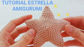 Estrella Amigurumi a ganchillo o crochet [upl. by Avla]