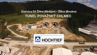 Stavba tunelu Považský Chlmec D3 Žilina [upl. by Adnarim]