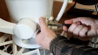 Replacing water valve on Dometic 310 RV toilet [upl. by Odrahcir557]