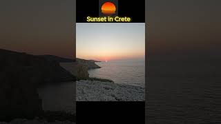 SunSet from the cliffs in Crete Blue Bay Resort Hotel [upl. by Atiz]