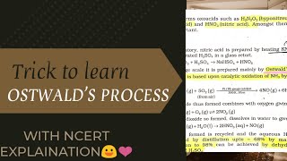 Trick for learning Ostwalds process neet pblockclass12th [upl. by Kiel379]