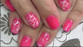 “Water Marbling” without Water  Gel Polish Tutorial [upl. by Euqimod]