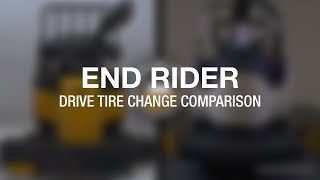 Yale End Rider tire change comparison [upl. by Thibaut]