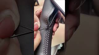 How To Restore Steering Wheel Peugeot sewing [upl. by Mainis952]