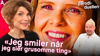 HERBORG GJØR EN CREEPY SYLVI LISTHAUG PARODI  Parodiduellen med Hasse Hope [upl. by Ytsirhc]