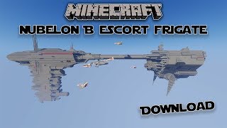 Star Wars Minecraft  Nubelon B Escort Frigate  Minecraft Creative [upl. by Gnos]